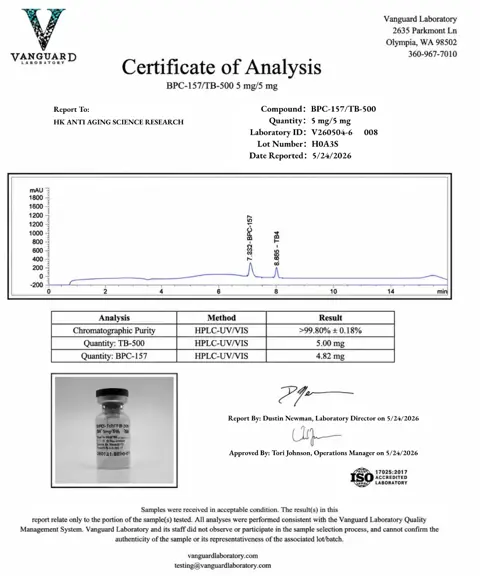 BPCTB 10mg analytical report
